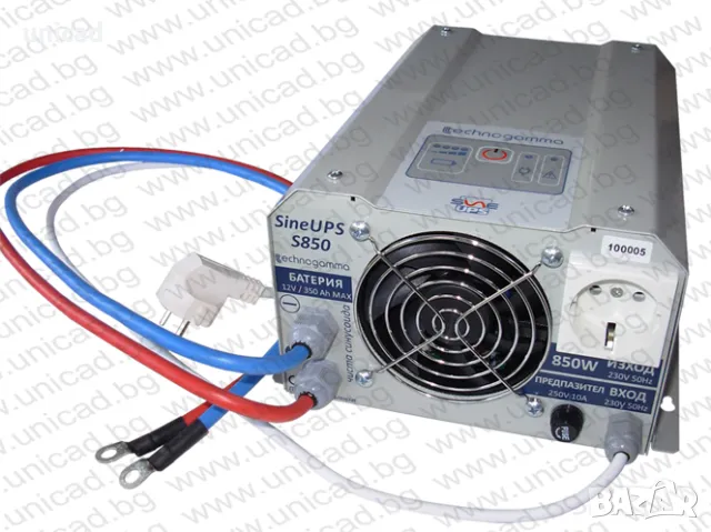 Резервно захранване SineUPS s850(850W) за пелетни котли и камини, снимка 1