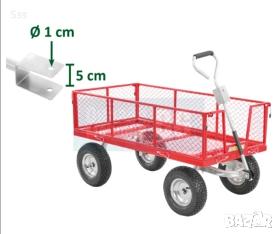 Градинска количка нова , снимка 2 - Градински инструменти - 53567123