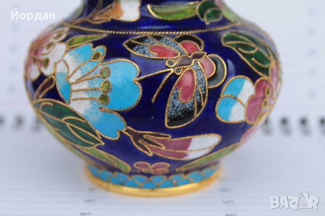 Ваза бронз и емайл, снимка 4 - Вази - 40657452