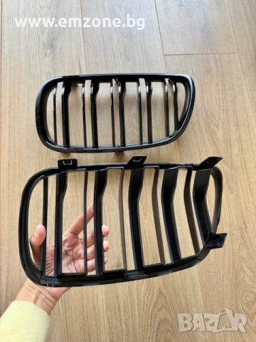 Решетки Бъбреци за БМВ BMW X3 E83 2007-2010 Черен Гланц Двойни, снимка 6 - Аксесоари и консумативи - 50559367