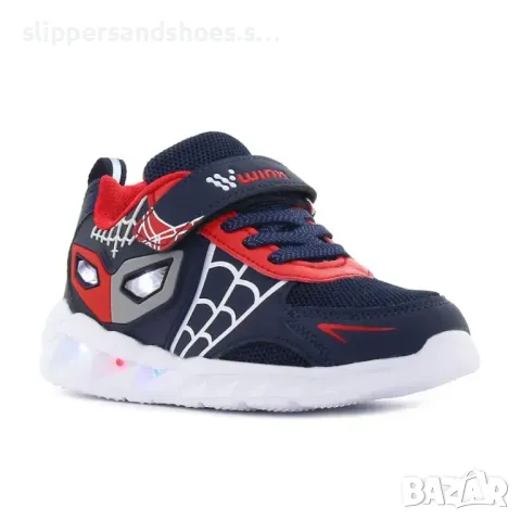 Детски светещи маратонки WINK в синьо