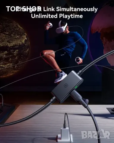 INIU DI401 16FT VR високоскоростен трансферен кабел за връзка, снимка 3 - USB кабели - 48748120