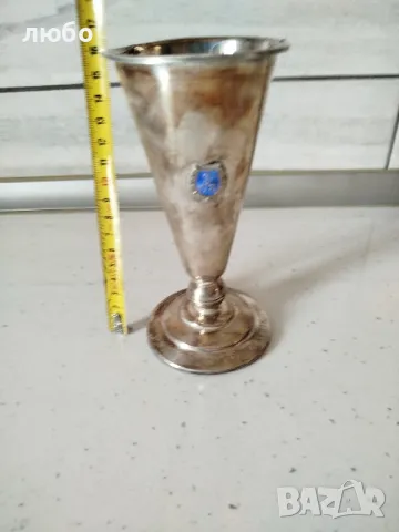 Сребърна Чаша Сребро 0,835 Вместимост на Течността 0,250 милилитра, снимка 10 - Други ценни предмети - 49245795