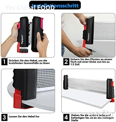 FBSPORT комплект за тенис на маса 2 ракети, снимка 6 - Тенис - 53620825