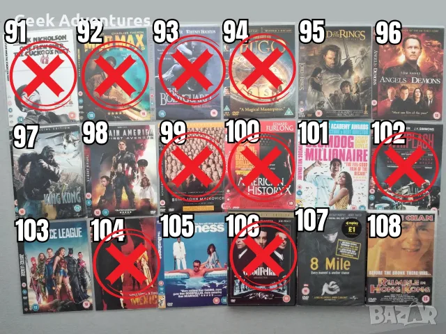 Екшън, Драма, Трилър, Ужаси Филми DVD's - Оригинални Филмови Дискове на Английски Език, снимка 7 - Екшън - 47015417
