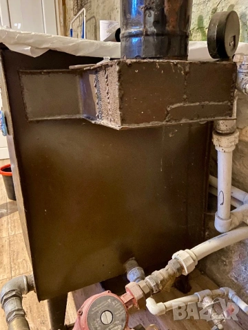 Руски чугунен котел на твърдо гориво,  с 5 бр чугунени радиатори, снимка 5 - Други - 53841835