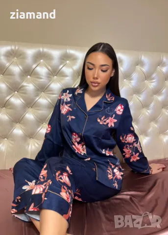 Комплект луксозна пижама сатен, снимка 2 - Пижами - 44742861