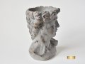 Декоративна кашпа скулптура / Градинска кашпа с формата на мъжки бюст, снимка 4