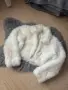 Бяло късо пухено палтенце, снимка 1