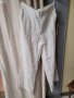 Бял ЛЕНЕН панталон,широки крачоли,висока талия- 44/46 , снимка 8