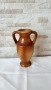 Стара керамична ваза - амфора - 22см