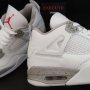 Nike Air Jordan 4 Retro White Oreo Нови Оригинални Обувки Размер 41 Номер Бели , снимка 9