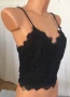 Ново Vero Moda Л размер Дамски Топ Потник Корсет Черен Дантела Еластичен Елегантен Вечерен, снимка 5
