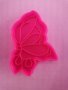 Половин пеперуда пластмасов резец форма тесто фондан бисквитки сладки, снимка 2