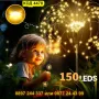 Декоративна лампа "Фойерверки"  150/200 LED, 8 режима - КОД 4470, снимка 10