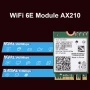 Intel AX210 ТРИ Бандова Wi-Fi 6E Карта NGFF M.2 802.11ax AX5400 Mbps Bluetooth 5.3, MU-MIMO, снимка 5
