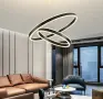Луксозен LED полилей LAMPLAY, модерна LED висяща лампа 65W, голяма таванна лампа с дистанционно, снимка 9