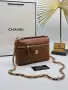 Chanel Елегантна Дамска Чанта С Верижка И Златисти Детайли Различни Цветове Код SEM-805, снимка 11