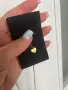 Сребърно колие 925 със сърце и златист кант, снимка 4