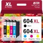 BJTR 604XL касети с мастило, съвместими за Epson XP-2200, 2205, 3200, 3205, 4200, WF-2910DWF - 4 бр.