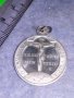КАТОЛИЧЕСКИ РЕЛИГИОЗЕН МЕДАЛЬОН ИКОНКА ДВУСТРАННА РЯДКА ПОСРЕБРЕНА ИТАЛИЯ 31231, снимка 2