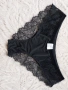  Резервирани Fancy Underwear XL Черна дантелена бикина , снимка 4