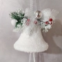 6247 Голяма висяща коледна украса Бели камбанки, 100 см, снимка 4