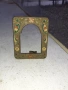 Стара малка бронзова рамка за снимка с емайл, снимка 1