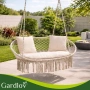 Възглавница за двойна градинска люлка Gardlov, комплект от 3 броя, Крем, Сива ИЛИ Черна, снимка 5