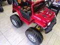 US Двуместен акумулаторен джип FUEGO 4x4 червен, снимка 2