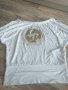 Интересна блузка от памук с орнаменти  на раменете , снимка 1 - Блузи с дълъг ръкав и пуловери - 40955628