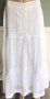 Дълга бяла пола, Елегантна памучна пола, снимка 1 - Поли - 44226350