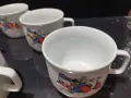 Стар български порцелан чаши купички детски мотиви , снимка 6