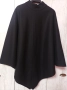 Черно елегантно пончо, снимка 1