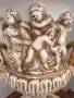 Capodimonte 39см-3кг/Каподимонте голяма стара фигурална италианска порцеланова ваза-урна с херувими, снимка 7
