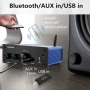 200W HiFi усилвател с Bluetooth/оптичен вход/коаксиален вход/USB/AUX вход, снимка 3