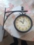 Стенен часовник с 2 страни Deuba, Черен, 17 см, снимка 6