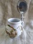 Немска порцеланова халба с ловни мотиви, снимка 4