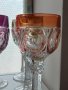 Кристални чаши-комплект от шест броя,многоцветен кристал, снимка 9