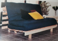 Нови Двойни и единични Разтегателни мебели от естествено дърво диван/фотьойл/легло, снимка 1 - Дивани и мека мебел - 36237942