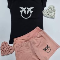 Pinko дамски летни екипи - тениска и къси панталонки реплика, снимка 3 - Спортни екипи - 41367563