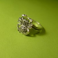 Старинен сребърен пръстен 925, снимка 1 - Пръстени - 35752825