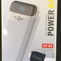 KLGO Преносима батерия 20000mAh premium KP-89, Power bank, снимка 1 - Външни батерии - 42563225