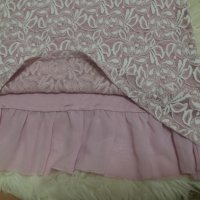 НЕЖНА и СТИЛНА рокля в розово-бяла дантела , снимка 4 - Рокли - 40544521