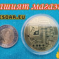 Колекционерска Позлатена биткойн монета сувенири за познавачи на Bit Coin криптовалутата метална физ, снимка 17 - Нумизматика и бонистика - 42191891