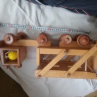Дървена играчка камион Fagus автовоз, снимка 6 - Образователни игри - 35715645