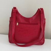 Нова дамска чанта, червен цвят , снимка 3 - Чанти - 42639446