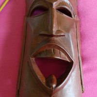 африканска дървена маска , снимка 5 - Статуетки - 41408442