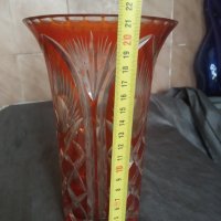 кристална ваза бохемия арт деко, снимка 2 - Антикварни и старинни предмети - 35766900