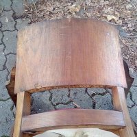 Страхотен дървен стол , снимка 3 - Антикварни и старинни предмети - 38900615